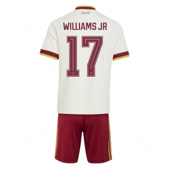 Billige Fotballdrakt Spania Nico Williams #17 Replika Bortedraktsett Barn VM 2026 Kortermet (med bukser)